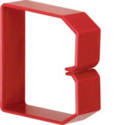 Retaining clip for slotted panel trunking PC/ABS halogenfree 75x75mm r