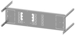mounting plate 3VA12 (250 A), 3 or 4-pole, fixed-mounted, plug-in design, withdrawable, RCD: with, H: 200 mm W: 800 mm
