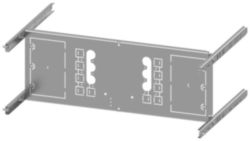 mounting plate 3VA20 (100 A), 3VA21 (160 A), 3VA22 (250 A), 3 or 4-pole, fixed-mounted, plug-in design, withdrawable, RCD: without, H: 200 mm W: 60...