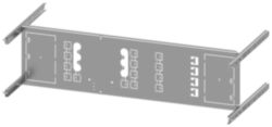 mounting plate 3VA20 (100 A), 3VA21 (160 A), 3VA22 (250 A), 3 or 4-pole, fixed-mounted, plug-in design, withdrawable, RCD: with, H: 200 mm W: 800 mm