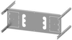 mounting plate 3VA13 (400 A), 3VA14 (630 A), 3VA23 (400 A), 3VA24 (630 A), 3-pole, fixed-mounted, RCD: without, H: 200 mm W: 600 mm