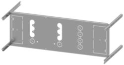 mounting plate 3VA13 (400 A), 3VA14 (630 A), 3VA23 (400 A), 3VA24 (630 A), 3 or 4-pole, fixed-mounted, RCD: with, H: 250 mm W: 800 mm