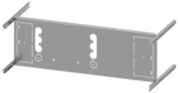 mounting plate 3VA23 (400 A), 3-pole, plug-in socket, withdrawable H: 250 mm W: 800 mm