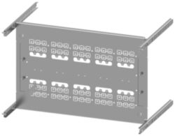 mounting plate 3VA10 (100 A), 3VA11 (160 A), 3-pole, fixed-mounted, plug-in design, 8US setup, RCD: with, H: 350 mm W: 600 mm
