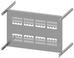 mounting plate 3VA10 (100 A), 3VA11 (160 A), 4-pole, fixed-mounted, plug-in design, RCD: with, H: 350 mm W: 600 mm