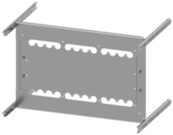 mounting plate 3VA12 (250 A), 3-pole, plug-in socket, 8US setup, H: 350 mm W: 600 mm