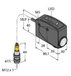 Foto-elektrische sensor, Kleurmarkeringssensor, Met schakeluitgang