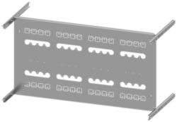 Mounting plate 3VA20 (100A), 3VA21 (160A), 3VA22 (250A), 4-pole, fixed-mounted, RCD: with, H: 450mm W: 800mm
