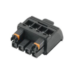 PCB plug-in connector (wire connection), Black release lever, 5.00 mm,