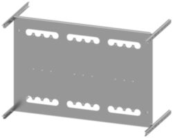 Mounting plate 3VA23 (400A), 3VA24 (630A), 4-pole, fixed-mounted, RCD: with, H: 600mm W: 800mm