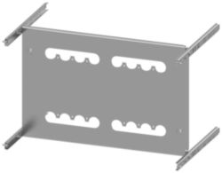 mounting plate 3VA13 (400 A), 3VA14 (630 A), 3VA23 (400 A), 3VA24 (630 A), 4-pole, RCD: without, fixed-mounted, H: 450 mm W: 600 mm