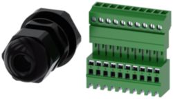 Metric M20 cable gland for IO-Link, for enclosure with 4-6 command points