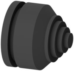 Cable entry, cable diameter=14-38 mm, total diameter=46 mm, 1 pack=6 units