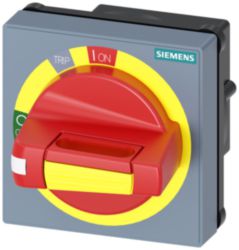 Handle with masking plate EMERGENCY STOP with tolerance compensation, accessory for: 3VA1/2