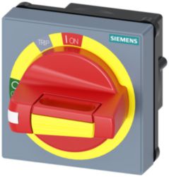 Handle with masking plate EMERGENCY STOP with tolerance compensation with door opening position