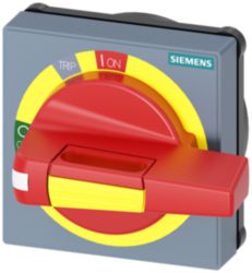 Handle with masking plate EMERGENCY STOP without tolerance compensation with door opening position