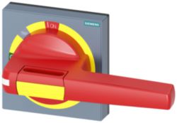 Handle with masking plate EMERGENCY STOP without tolerance compensation, accessory for: 3VA1/2