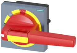 Handle with masking plate EMERGENCY STOP with tolerance compensation, accessory for: 3VA1/2 1000