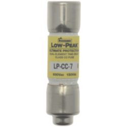 Zekering, laagspanning, 7 A, AC 600 V, 10 x 38 mm, CC, UL, traag, afke
