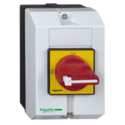 TeSys Vario enclosed, emergency switch disconnector, 10A, groundplate