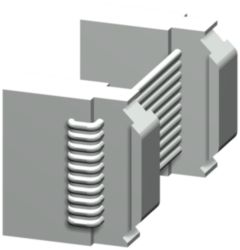 Connecting cable, 0.5 m long, flat, for connecting basic unit