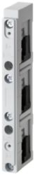 Busbar system, accessories Busbar center-to-center spacing 60 mm Busbar support 3-pole for busbars 12x 5 (10)-30x 5 (10) Internal fixing with large...