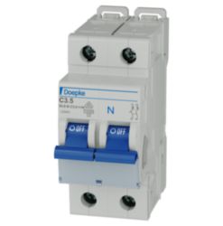 Miniature circuit-breakers 1-pole+N, C-Char, 230 V/3.5 A AC, 60 V/3.5 A DC, 10 kA