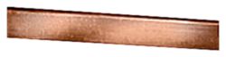 Rod, flat copper 25x 5 mm approx. 2.4 m long, bare