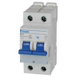 Miniature circuit-breakers 1-pole+N, D-Char, 230 V/1 A AC, 60 V/1 A DC, 10 kA