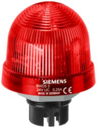 Integrated signal lamp, repeated flash light LED, 24 V DC red