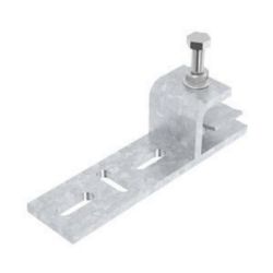 Clamping piece for max. supp. thickness 28 mm 153x40x44mm, St, FT