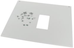 Front cover, +mounting kit, for NZM3, horizontal, 4p, HxW=250x600mm, R, grey