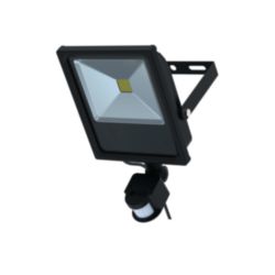 LED Floodlight Black 30W 6500K Sensor