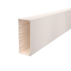 Wall trunking system with base perforation 80x210x2000, PVC, Cream, 9001