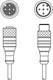 AANSLUITKABEL 5P M12/F-M L=1M PUR LED