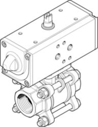 VZBA-21/2"-GG-63-T-22-F0710-V4V4T-PP106- ball valve actuator unit