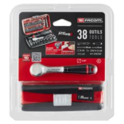 1/4 SOCKET SET 6PT 5.5-14MM R.181 38PC