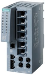 SCALANCE XC206-2 Layer 2 IE Switch gestionable  6 puertos RJ45 100 Mbits/s  2 puertos ST/BFOC 100 Mbits/s  1 puerto de consola  LED de diagnóstico  Al