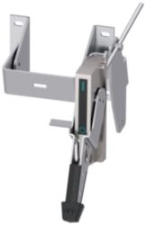 Actuating unit with rod, variable depth, flanged for 3VA51