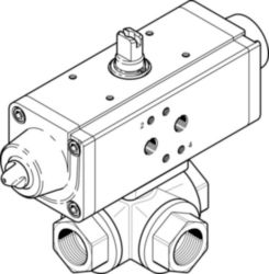 VZBA-1"-GGG-63-32T-F0405-V4V4T-PS30-R-90 ball valve actuator unit