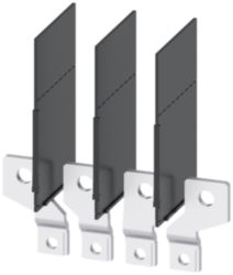 Front bus connectors broadened, 4 units, accessory for: 3VA1 100/160