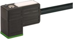MSUD valve plug C-8mm with cable PUR 3x0.75 bk UL/CSA+drag ch. 1m