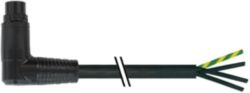 MQ15 male 90° with cable PVC 4x1.5 bk UL/CSA 2.0m