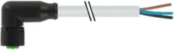 M8 female 90° A-cod. with cable Lite PVC 3x0.25 bk UL/CSA 5m