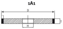 Diamant- en CBN slijpschijven; 1A1 diamant