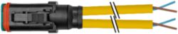 Valve plug MDCY06-4s with cable PUR 2x0.75 ye UL/CSA+drag ch. 1.5m