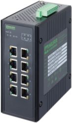 8 Port unmanaged Gigabit Switch 4 PoE Ports IP20 metal