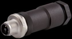 M12 Power male 0° T-cod. screw terminal 4-pol., max. 1,5mm², 6 - 8mm