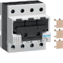 Switch-disconnector-fuse D02 E18 63A 3pole+N DIN rail with back-up fus