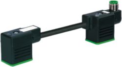 M12 M ON TOP OF  DOUBLE VALVE PLUG 11MM PUR 3X0.75 black , drag ch 0m